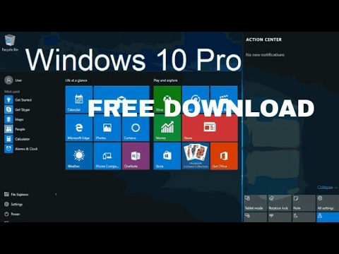 window 10 pro free install